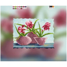 EF-004(А4) ХОЛСТ. Ирис. Схема для вышивки бисером СвитАрт