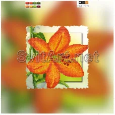 F-048(21*21) ХОЛСТ. Цветок. Схема для вышивки бисером СвитАрт
