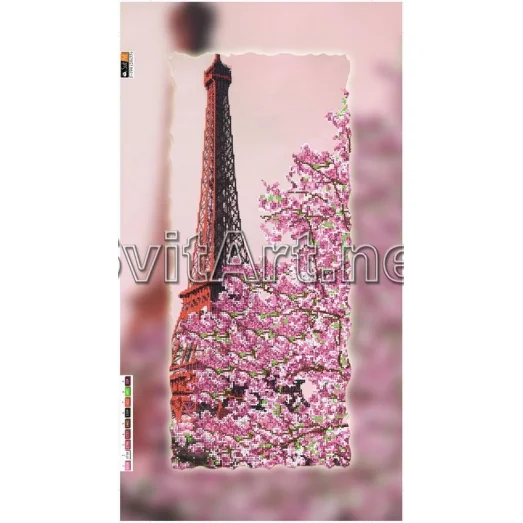 F-294 (29*60) ХОЛСТ. Париж. Схема для вышивки бисером СвитАрт