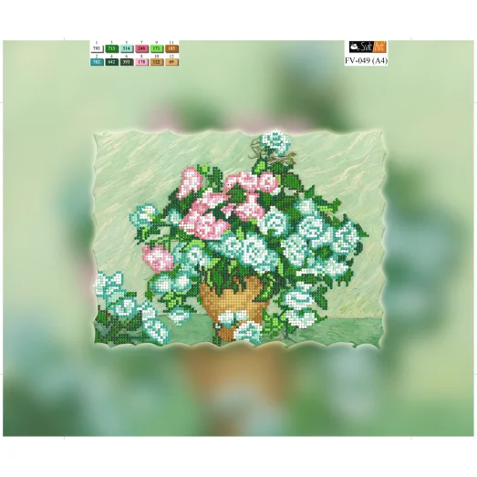 FV-049(А4) ХОЛСТ. Нежность. Схема для вышивки бисером. Свит Арт