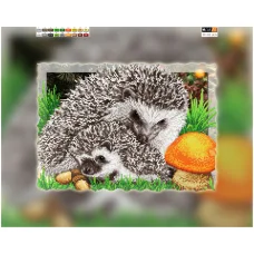 FV-115(А3) ХОЛСТ. Ежик. Схема для вышивки бисером. Свит Арт