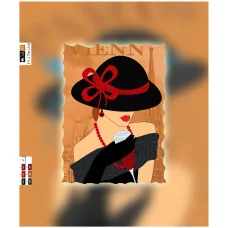 FV-179a(А4) ХОЛСТ. Девушка в Вене. Схема для вышивки бисером. Свит Арт