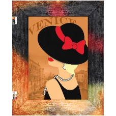 FV-180(А3) ХОЛСТ. Девушка в Венеции. Схема для вышивки бисером. Свит Арт