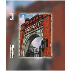 FV-222(А4) ХОЛСТ. Университет. Схема для вышивки бисером. Свит Арт