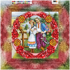 FV-271 (32*32) ХОЛСТ. Славная пара. Схема для вышивки бисером. Свит Арт