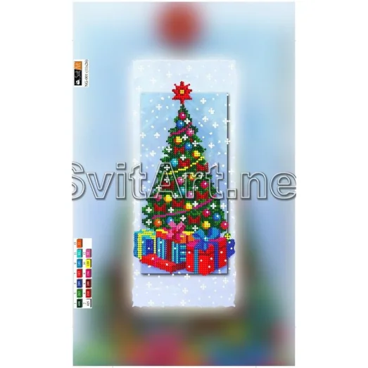 NG-001(15*30) ХОЛСТ. Елка. СвитАрт