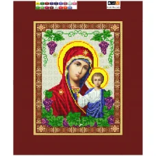 R-019b(А4) ХОЛСТ. Богородица. Схема для вышивки бисером СвитАрт