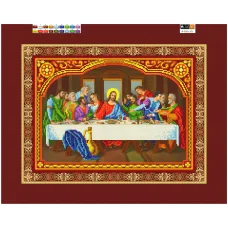 R-026(А3) ХОЛСТ. Тайная Вечеря. Схема для вышивки бисером СвитАрт