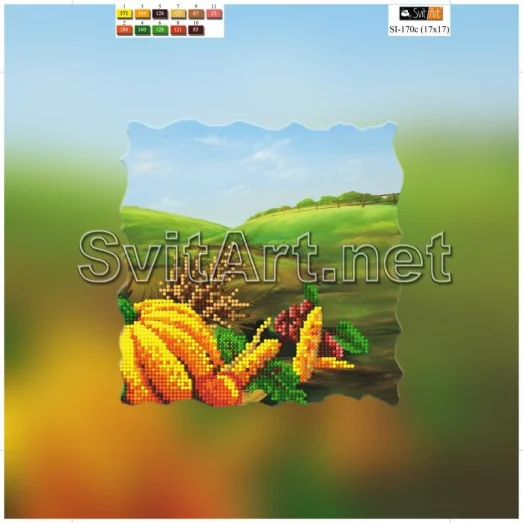 SI-170с(21*21) ХОЛСТ. Урожай. Схема для вышивки бисером Свит Арт