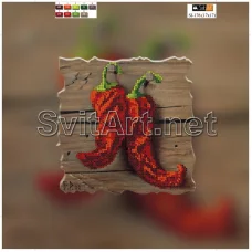 SI-176(21*21) ХОЛСТ. Красный перец. Схема для вышивки бисером СвитАрт
