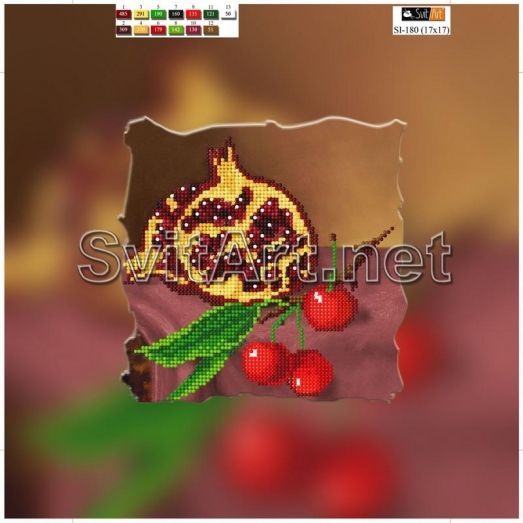 SI-180(21*21) ХОЛСТ. Натюрморт. Схема для вышивки бисером СвитАрт