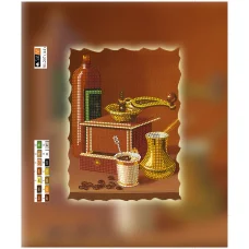 SI-207(А4) ХОЛСТ. Кофе. Схема для вышивки бисером СвитАрт