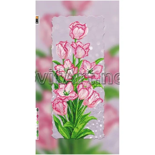 SI-422a(29*60) ХОЛСТ. Цветы. Схема для вышивки бисером Свит Арт