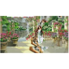 SI-461(29*60) ХОЛСТ. Девушка. Схема для вышивки бисером Свит Арт