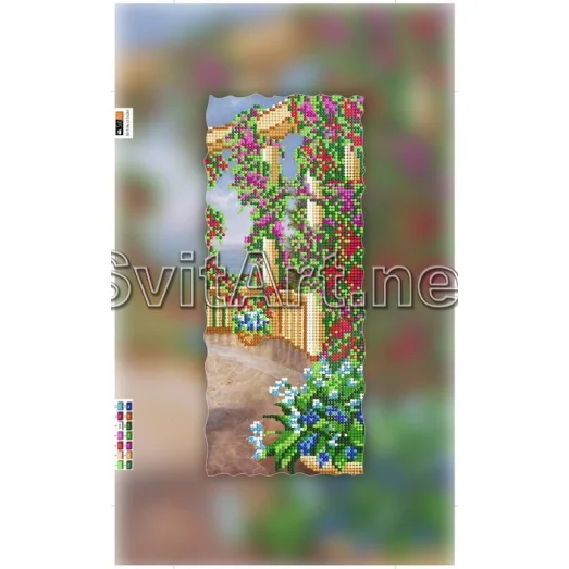 SI-510c(15*30) ХОЛСТ. Сад. Схема для вышивки бисером Свит Арт