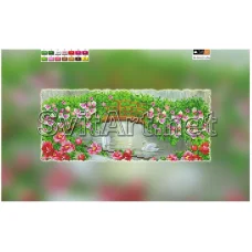 SI-544(15*30) ХОЛСТ. Пруд. Схема для вышивки бисером Свит Арт