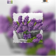 TG-003b(21*21) ХОЛСТ. Сирень. Схема для вышивки бисером СвитАрт
