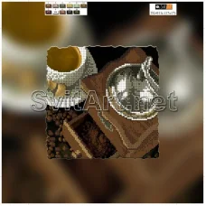 TG-011c(21*21) ХОЛСТ. Кофе. Схема для вышивки бисером СвитАрт