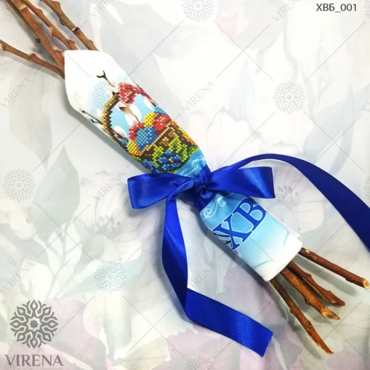 ХВБ-001 Платок для пасхального букета под вышивку бисером ТМ Virena