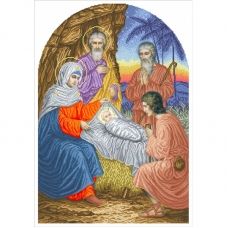 І-РХ Рождество Христово. Схема для вышивки бисером БС Солес