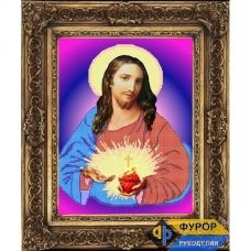 ФР-ИБ3-002 Сердце Иисуса Христа. Схема для вышивки бисером ТМ Фурор Рукоделия