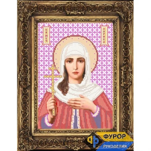 ФР-ИБ4-062 Лариса Святая Мученица. Схема для вышивки бисером ТМ Фурор Рукоделия