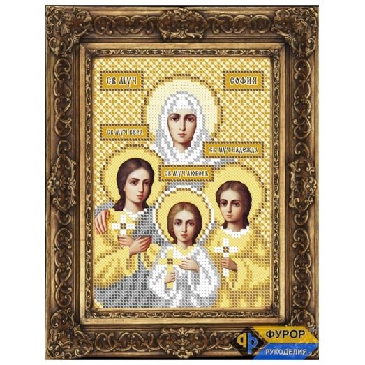 ФР-ИБ5-121-2 Мученицы Вера, Надежда и Любовь и их мать София. Схема для вышивки бисером ТМ Фурор Рукоделия
