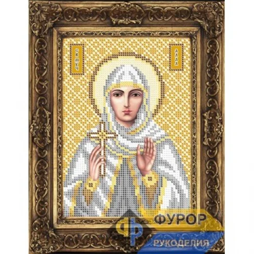 ФР-ИБ5-024-2 Алла Святая Мученица. Схема для вышивки бисером ТМ Фурор Рукоделия