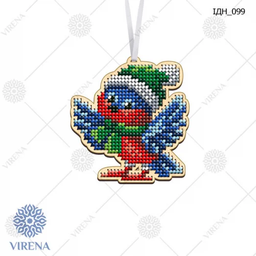 ИДН_099 Игрушка деревянная новогодняя под вышивку Virena