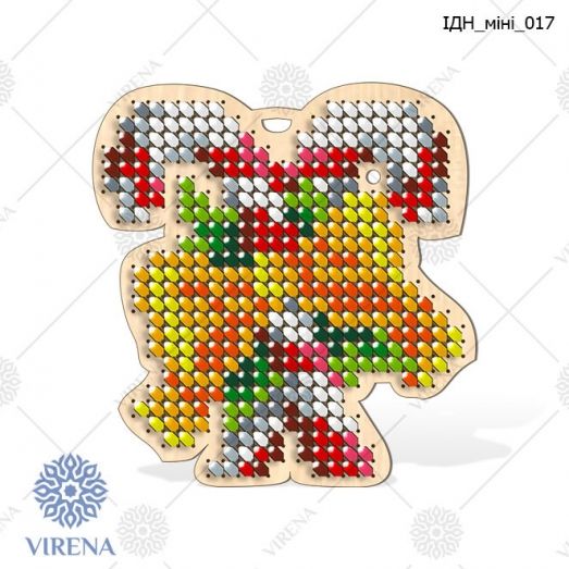 ИДН_мини_017 Игрушка деревянная новогодняя под вышивку. ТМ Вирена