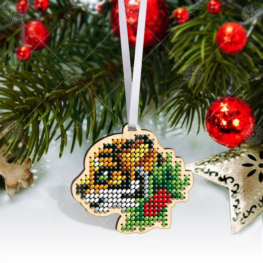 ИДН_мини_021 Игрушка деревянная новогодняя под вышивку. ТМ Вирена
