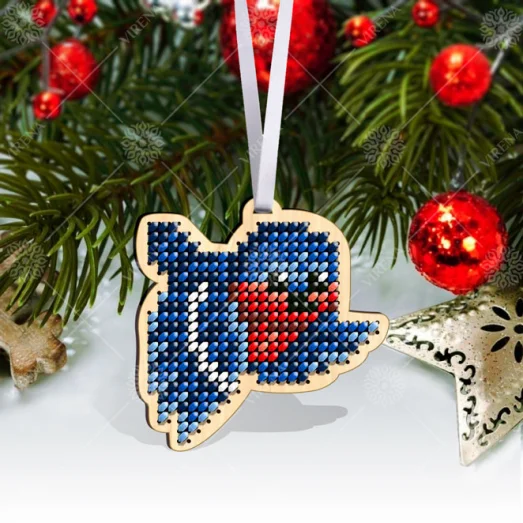 ИДН_мини_035 Игрушка деревянная новогодняя под вышивку. ТМ Вирена