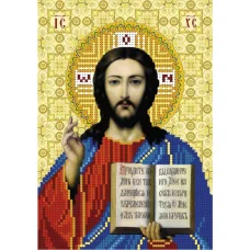 А5-И-395 Иисус Христос (частичная). Схема для вышивки бисером ТМ Acorns