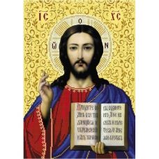 А3-И-480 Иисус Христос (золото частичная). Схема для вышивки бисером ТМ Acorns