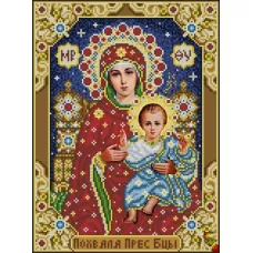 ИК3-0326 Похвала Пресвятой Богородицы (Венчальная пара). Схема для вышивки бисером Феникс