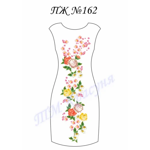 ПЖ-162 Заготовка платья для вышивки ТМ Красуня