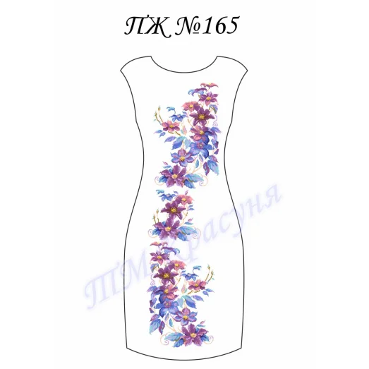 ПЖ-165 Заготовка платья для вышивки ТМ Красуня