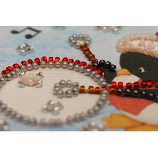 АМА-048 Барабанщик. Набор для вышивки бисером Абрис Арт