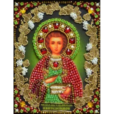 И-9 Набор для вышивания хрустальными камнями Образ Святого Целителя "Пантелеймона"