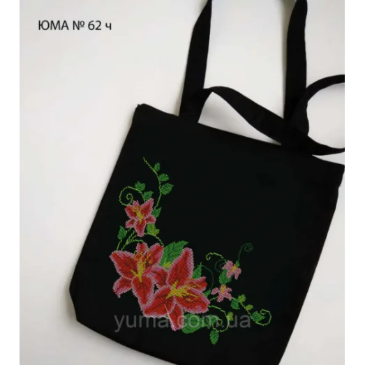 ЮМА-СК-62Ч Пошитая сумка под вышивку бисером ТМ ЮМА