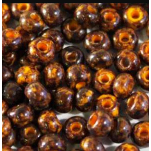 99110 Бисер Preciosa керамика травертин коричневый