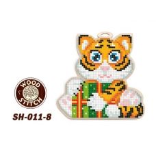 SH-011/8 Тигр.  Восточный гороскоп. Заготовка для вышивки бисером. ТМ WoodStitch