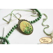 К-001 Малахит. Заготовка для вышивки кулона. Тела Артис
