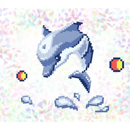 К-110 Дельфин. Водорастворимый флизелин для вышивки Confetti (закончился)