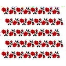 К-285 Мини розочки. Водорастворимый флизелин для вышивки Confetti