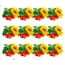 К-287 Рябина. Водорастворимый флизелин для вышивки Confetti