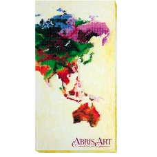 АВ-465 Карта мира. Набор для вышивки бисером. Абрис Арт