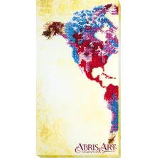 АВ-463 Карта мира. Набор для вышивки бисером. Абрис Арт