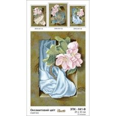 ЗПК-041-В Бархатное цветение (триптих). Схема для вышивки бисером Золотая Подкова