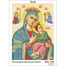 ЗПО-020 Богородица Неустанной помощи. Схема для вышивки бисером Золотая Подкова